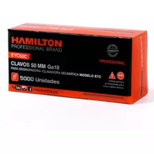 Clavos Para Engrapadora Pack De 5000 2x 50mm Hamilton Ga18