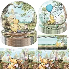 Juego De Platos De Papel Para Postre Y Pastel De Winnie Pooh