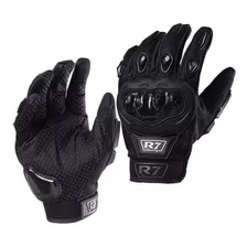 Guantes Para Motociclista R7-1 Racing Touch/limpiador Negro