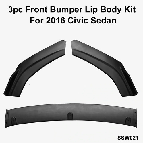 Lip Bumper Faldn 3 Pzas Honda Seat Jetta Ford Nissan Toyota Foto 7