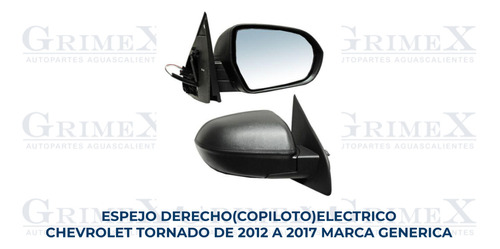 Espejo Chevrolet Tornado 2012-12-13-14-15-16-2017-17 Der Foto 2