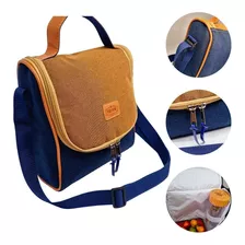 Bolsa Térmica Masculina Azul Alça Tiracolo For Him Adventure