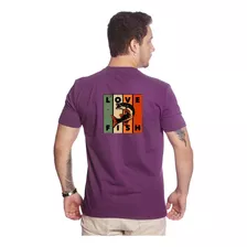 Camiseta Masculina Estampa Pescaria Camisa T-shirt Blusa 