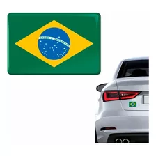 Adesivo Bandeira Brasil Carro Moto Capacete Resinado +