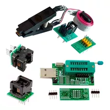 Programador Ch341a + Pinza + Soic8 200mil + Soic8 150mil