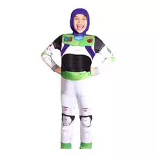 Fantasia Infantil Premium Buzz Lightyear Roupa Com Capuz