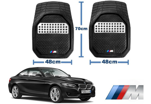 Tapetes 4pz Charola 3d Logo Bmw M-series 220i 2014 - 2020 Foto 2