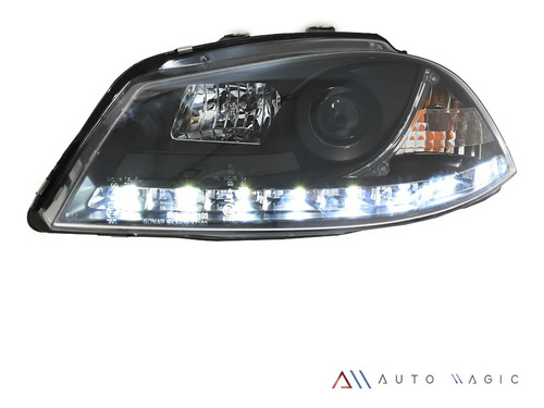 Faros Ibiza 03-07 C/lupa Y Leds Precio X Par Foto 7