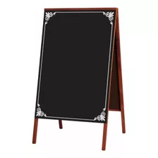 Quadro Negro Souza 50x70cm C/ Detalhe Moldura Mogno - 2123