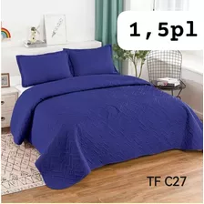 Cubrecamas Quilt Verano Reversible Liso Color 1.5 Plaza