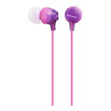 Auriculares In Ear Sony De 9mm Internos Mdr-ex15lp Color Violeta Oscuro