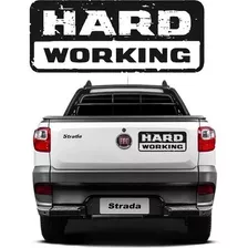 Emblema Adesivo Strada Hard Working 2018/19 Preto