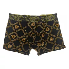 Cueca Versace Preto E Dourado