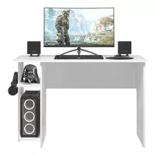 Mesa Escrivaninha Para Computador Gamer Leartam Branca