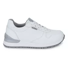 Zapatilla Escolar Casual Cuero Rabbit Blanco Andrei-027 K