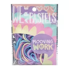 Bandas Elasticas Pastel Mooving Bolsa X 16 Grs