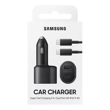 Samsung Cargador De Auto 45w @ iPhone 14 / Pro / Max 2022 