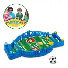 Brinquedo Interativo Educativo Futebol De Mesa Pebolim Azul