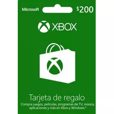 Tajeta De Regalo Xbox 200