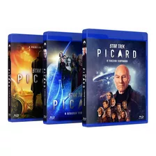 Série Bluray: Star Trek - Picard Completa 1º A 3º Temporada 