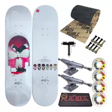 Skate Profissional Milk Completo 8.0 Maple Truck Intruder