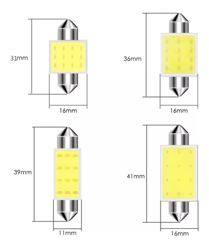 1  Und C5 Cocuyo,bayoneta,bombillo Luz Led De Techo Carro Foto 6