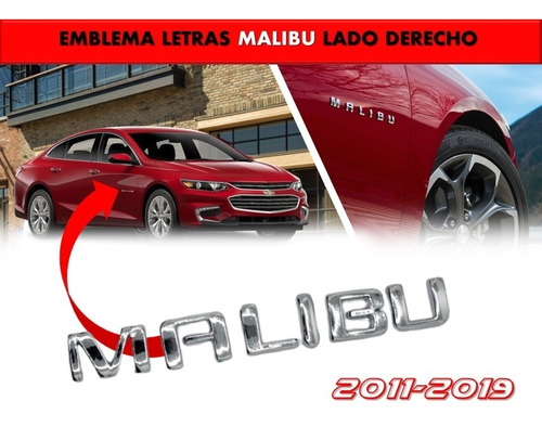 Emblema Lateral Compatible Con Malibu 2011-2019 Lado Derecho Foto 2