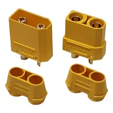 2 Pares De Conector Xt90 C/ Acabamento Para Aeromodelo Drone