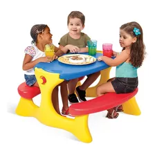 Mesa Infantil Desmontável Bandeirante Amarelo Plástico