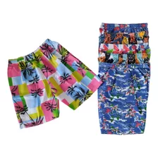 Trió De Shorts Playero De Caballero ( 3 Piezas ) 