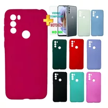 Protector Funda Motorola Moto G31 Silicon Case Mas Vidrio 