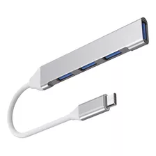 Adaptador Hub Usb Tipo C 4 Puertos Usb 3.0 Multiplicador Pc 