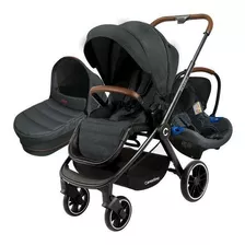 Coche De Paseo Carestino Beverly V2 Negro Melange Con Chasis Color Negro