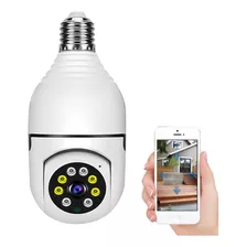 Foco Led Espia Camara Hd Vigilancia 360 Wifi Altavoz En Vivo