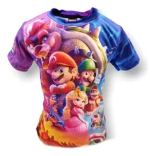 Playera Sublimada Full Print Niño Modelo Sonic. 