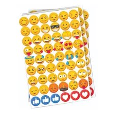 Adesivo Emoji Etiquetas Emoticons Cartela Modelos Variados