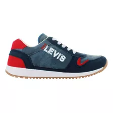 Levis Tenis Moda Casual Confort Mezclilla Gris Juvenil 83250