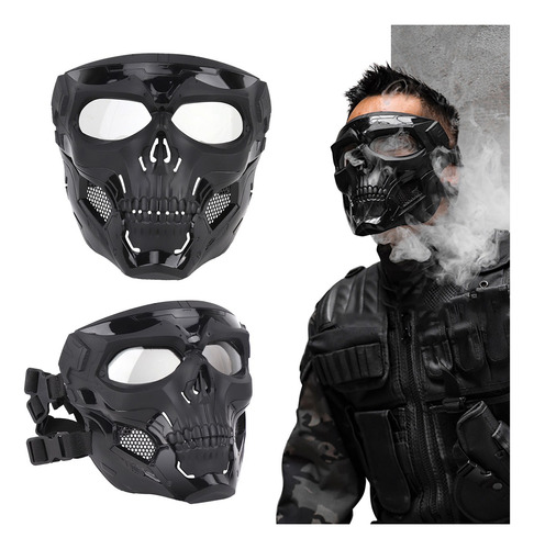 Careta Skull Gotcha,casco Tacticos,mascara Airsoft Halloween
