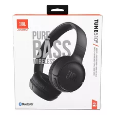 Audífonos Jbl Tune 510bt Inalambricos Sonido Purebass, Negro