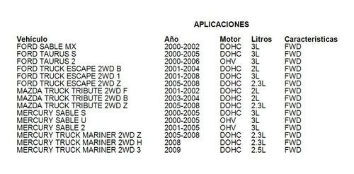 Filtro De Aire Mercury Sable 2 2001 - 2005 3l Mfi Fwd Flex Foto 4