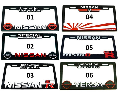  Portaplacas Premium Nissan Tsuru Juego 2 Piezas Foto 5