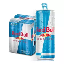 Red Bull Sugerfree Lata Pack X4 Bebida Energizante 250ml 