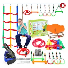 Kit Cuerda Cinta Equilibrio Slackline Ninos Ninja Entrenamie