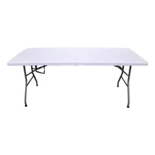 Mesa Plegable Tipo Portafolio 1.80 M Plastico Jardin (dasel)