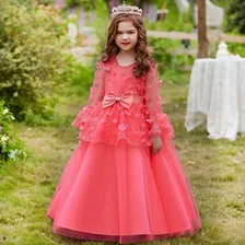 Vestido De Niña De Fiesta Mini-mi Modelo Triana Fucsia