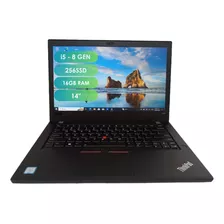 Portátil Táctil Core I5 8 Gen 256ssd 16gb 14'' Lenovo T480 