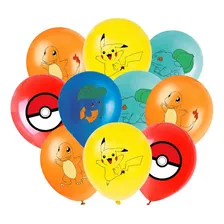 Globos Pokemon 20 Unidades Varios Pokemon - Cumpleaños