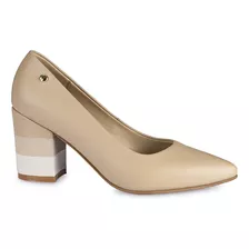 Zapato Taco Stiletto Piazza Mujer Beige