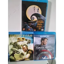 Lote Blu Ray 3d O Estranho M.d.jack Capitão,titã E Esquadr2d