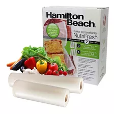 Set 7 Rollos Termosellables Resistentes Vacio Hamilton Beach